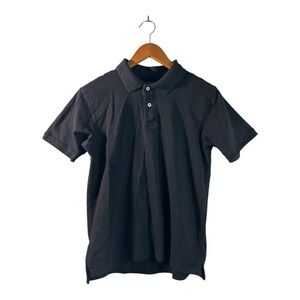 Classic Black Collegiate Work Uniform Every Day Comfortable Stretch Unisex Shirt
